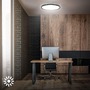 Kruhová - BRILO 3944015 Jus stropní svítidlo pr.48 cm - 44W, 4800lm, LED, stmívatelné, dálkový ovladač, RGBIC, CCT, černá/bílá - BRILO - foto 7