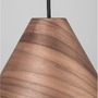 Kónická - NV 9125062 Závěsné svítidlo WERA dřevo barvy tmavý ořech tmavě hnědý textilní kabel dřevěná rozeta E27 1x12W 230V IP20 bez žárovky - NOVA LUCE - foto 7