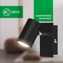 Bodová - BRILO 2840015 Isil A LED nástěnné svítidlo do interiéru, třída A, nastavitelné, černá - BRILO - foto 7