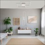 Hranatá - LD 14712-55 ASMIN LED stropní svítidlo, ocel, 60x60cm, CCT nastavení teploty barvy, stmívatelné 3000-5000K - LEUCHTEN DIREKT / JUST LIGHT - foto 7