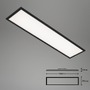 Hranatá - BRILO 7167-015 CCT svítidlo LED panel, 100 cm, 24 W, 2600 lm, černá - BRILO - foto 7