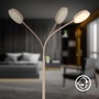 Stojací lampy - BRILO 1585011 Megg stojanová lampa - 12W, 800lm, LED, stmívatelná, nastavitelná, dotykový vypínač, béžová - BRILO - foto 7