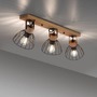 Bodová - LD 11418-18 LAMI LED stropní svítidlo 3 ramenné, dřevo, černé kovové stínítko, otočné - LEUCHTEN DIREKT / JUST LIGHT - foto 7