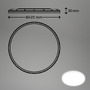 Kruhová - BRILO 7526416 Move LED stropní svítidlo IP44, přímé a nepřímé osvětlení, pohybové čidlo, kruhové 42 cm, bílé - BRILO - foto 7