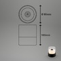 Na stůl - BRILO 7483015 LED nabíjecí stolní lampa, 10 cm, 2W, 150lm černá - BRILONER - foto 7