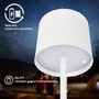 Stolní lampy dekorační - BRILO 7521016 Sigo LED stolní lampička bezdrátová IP44, stmívatelné, s nabíjecí základnou, bílé - BRILO - foto 7