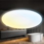 Kruhová - BRILO 3835016 Rowny LED stropní svítidlo do koupelny, dálkový ovladač, stmívatelné, CCT ovladač, přímé a nepřímé osvětlení, kruhové 45 cm, bílé - BRILO - foto 7