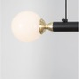 Podélná - NV 9157904 Závěsné svítidlo CAYO opálové sklo a akryl mosaz a černý hliník LED 20W 230V 3000K IP20 - NOVA LUCE - foto 7