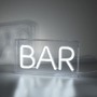 Dekorativní - LD 85026-16 NEON-BAR LED nástěnné svítidlo bílé nápis BAR, USB, dekorační šňůrový vypínač - LEUCHTEN DIREKT / JUST LIGHT - foto 7