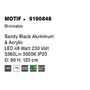 Kruhová - NV 9190848 Závěsné svítidlo MOTIF černý hliník a akryl LED 48W 230V 3000K IP20 stmívatelné - NOVA LUCE - foto 7