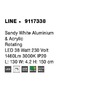 Podélná - NV 9117338 Závěsné svítidlo LINE bílý hliník a akryl rotační LED 38W 230V 3000K IP20 - NOVA LUCE - foto 7
