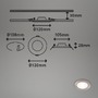 Kruhová - BRI 7115-432 3ks sada LED vestavné svítidlo, pr. 12 cm, 7 W, matný nikl - BRILONER - foto 7