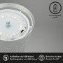 Stolní lampy dekorační - BRILO 7507014 Kiki stolní lampička bezdrátová, dotykový vypínač, pestrobarevné RGB+W světlo, nastavitelná výška, matný chrom - BRILO - foto 7