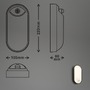 Nástěnná - BRILO 3830015 Ruch LED venkovní nástěnné svítidlo, pohybové čidlo, IP65, černá - BRILO - foto 7
