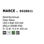 Kónická - NV 9028811 Závěsné svítidlo MARCE zlatý hliník čiré sklo LED 5W 230V 3000K IP20 - NOVA LUCE - foto 7