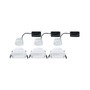 Koupelnová - P 93126 LED vestavné svítidlo 3-krokové-stmívatelné Cole Coin základní sada IP44 hranaté 88x88mm Coin 3x6W 230V stmívatelné 2700K bílá - PAULMANN - foto 7