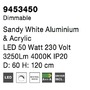 Kruhová - NV 9453450 Závěsné svítidlo RANDO THIN bílý hliník a akryl LED 50W 230V 4000K IP20 stmívatelné - NOVA LUCE - foto 7
