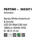 Kruhová - NV 9853671 Stropní svítidlo PERTINO bílý hliník a akryl LED 30W 230V 3000K IP20 stmívatelné - NOVA LUCE - foto 7