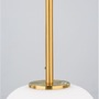 Koule - NV 9624065 Závěsné svítidlo LATO opálové sklo antický mosazný kov černý kabel E14 1x5W 230V IP20 bez žárovky - NOVA LUCE - foto 7
