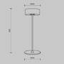 Stolní lampy dekorační - M MOD229TL-L3B3K2 Stolní lampa AI Collaboration 3W nastavitelná bílá 120lm černý hliník bateriová stmívatelná - MAYTONI - foto 7