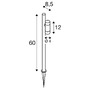 Zápichy - LA 1007868 HELIA SLIM Pole Single LED, venkovní stojací lampa, černá IP65 3000K - BIG WHITE (SLV) - foto 7