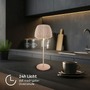 Stolní lampy dekorační - BRILO 7553011 Nabíjecí stolní lampa Riffle - 36,5 cm, 2W, 200lm, IP44, bezdrátová, LED, stmívatelná, dotykový vypínač, béžová - BRILO - foto 7
