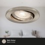 Kruhová - BRI 7147-032 3ks sada LED vestavné svítidlo, pr. 8,6 cm, 5 W, matný nikl - BRILONER - foto 7