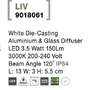Nástěnná - NV 9018061 Venkovní nástěnné svítidlo LIV bílý litý hliník a skleněný difuzor LED 3.5W 3000K 200-240V 120st. IP54 - NOVA LUCE - foto 7
