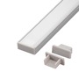 Přisazené profily - LED profil N14 - nástěnný stříbrný - foto 7