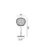 Stolní lampy dekorační - AR 1709110A Meteorite 15 stolní lampa se stojnou (E14) - ARTEMIDE - foto 7