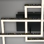 Hranatá - BRILO 3752-015 LED stropní svítidlo, 52 cm 57 W, 5700 lm, černá - BRILO - foto 7