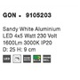Bodová - NV 9105203 Bodové svítidlo GON bílý hliník LED 4x5W 230V 3000K IP20 - NOVA LUCE - foto 7