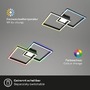 Hranatá - BRILO 3755-015 RGB CCT LED stropní svítidlo, 59,7 cm, 44 W, 4400 lm, černá - BRILO - foto 7