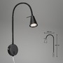 S ramenem - BRI 2082-015 Flexibilní nástěnné svítidlo 45 cm 1xGU10 5W 400lm černá - BRILONER - foto 7