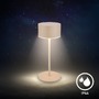 Stolní lampy dekorační - BRILO 7629011 Kira stolní lampička - 3W, 200lm, bezdrátová, LED, dotykový vypínač, stmívatelné, béžová - BRILO - foto 7