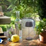 Stolní lampy dekorační - BRILO 7552015 Nabíjecí stolní lampa Riffle Mini - 20 cm, 1,5W, 150lm, bezdrátová, LED, stmívatelné, dotykový vypínač, antracit - BRILO - foto 7