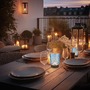 Stolní lampy dekorační - BRILO 7560010 Sunora LED stolní lampička bezdrátová IP44, stmívatelné, dotykový vypínač, modrá - BRILO - foto 7