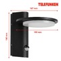 Nástěnná - TF 312505TF TELEFUNKEN LED venkovní svítidlo 18,7 cm 10W 1200lm černá - BRILONER - foto 7