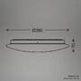 Kruhová - BRILO 3958416 BRILONER Git stropní svítidlo pr.38 cm - 18W, 2200lm, LED, hvězdné nebe, neutrální bílá, bílé 3958416 - foto 7