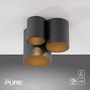 Downlight - PN 6750-18 LED stropní svítidlo PURE Point, černá, vnitřní, stmívatelné 2700K - PAUL NEUHAUS - foto 7