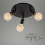 Bodová - BRI 2868035 Bodové svítidlo pr. 30 cm 3x E27 60W černá (starý kód: BRI 2868-035) - BRILONER - foto 7