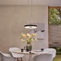 Kruhová - P 79517 LED závěsné svítidlo 3-krokové-stmívatelné Puric Pane 2700K 1./ 1.22W černá/šedá stmívatelné - PAULMANN - foto 7