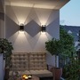 Dekorativní - P 71251 LED nástěnné svítidlo Tharin IP44 3000K 120x104mm 2x3,7W černá - PAULMANN - foto 7