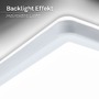 Hranatá - BRILO 7528416 Move LED stropní svítidlo do koupelny, přímé a nepřímé osvětlení, pohybové čidlo, bílé - BRILO - foto 7