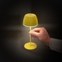 Stolní lampy dekorační - BRILO 7552017 Nabíjecí stolní lampa Riffle Mini - 20 cm, 1,5W, 150lm, bezdrátová, LED, stmívatelné, dotykový vypínač, žlutá - BRILO - foto 7