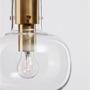 Koule - NV 9236600 Závěsné svítidlo CINZIA čiré sklo bílý kabel mosazný zlatý kov E27 1x12W 230V IP20 bez žárovky - NOVA LUCE - foto 7