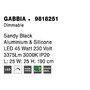 Dekorativní - NV 9818251 Závěsné svítidlo GABBIA černý hliník a silikon LED 45W 230V 3000K IP20 stmívatelné - NOVA LUCE - foto 7