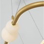 Dekorativní - NV 9820602 Závěsné svítidlo CELIA stmívatelné saténový zlatý hliník opálové sklo LED 44.2W 230V 3000K IP20 stmívatelné - NOVA LUCE - foto 7