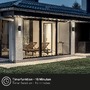 Nástěnná - BRI 3786015 Lima LED venkovní nástěnné svítidlo, nabíjecí, 3 krokový dotykový stmívač, časovač, černé - BRILONER - foto 7