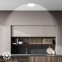 Kruhová - BRILO 3935012 Kaida stropní svítidlo pr.33 cm - 12,7W, 2900lm, LED, energetická třída A, neutrální bílá, matný nikl - BRILO - foto 7